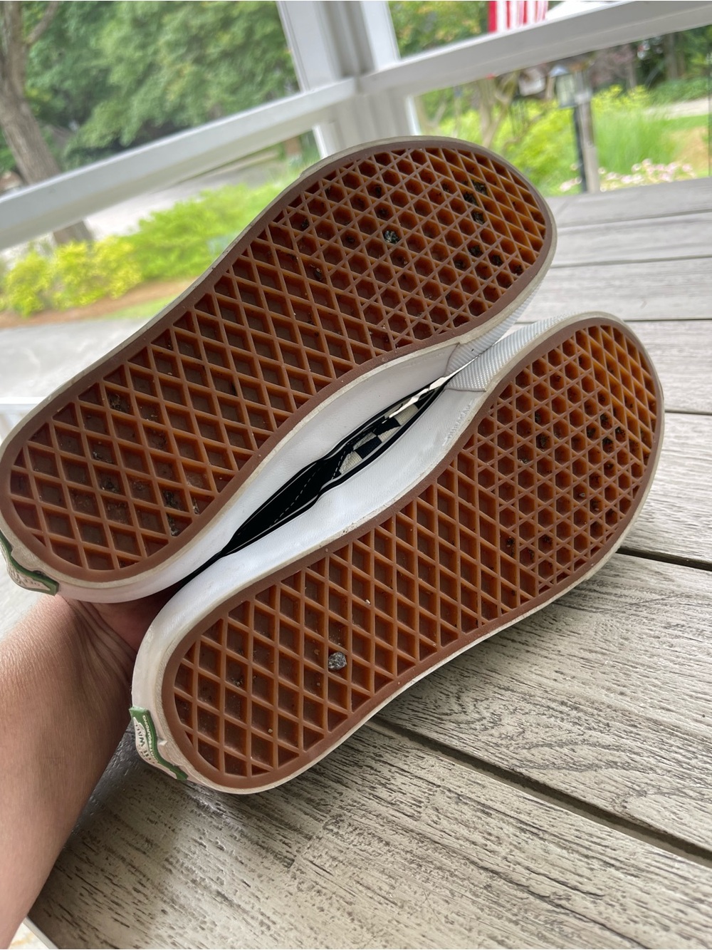 Vans Skateistan Checkerboard Patches Slip On PopCrush Sneakers Mens Size 9 - Picture 9 of 9